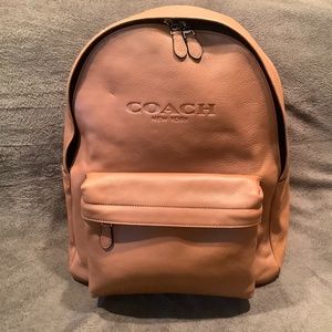 Coach Light Brown Leather Backpack